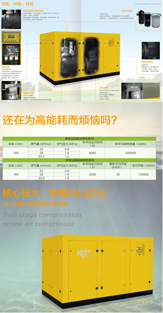 兩級(jí)變頻螺桿空壓機(jī)